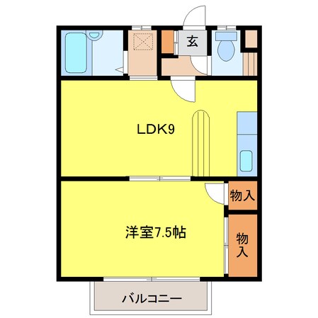 桜小学校 徒歩2分 2階の物件間取画像